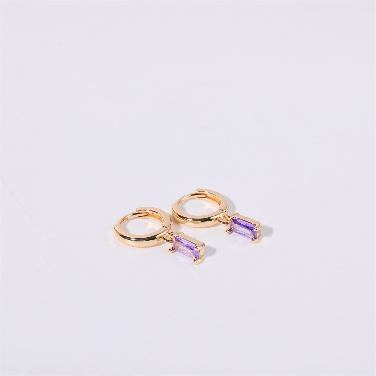 Bella Birthstone Huggies Earrings