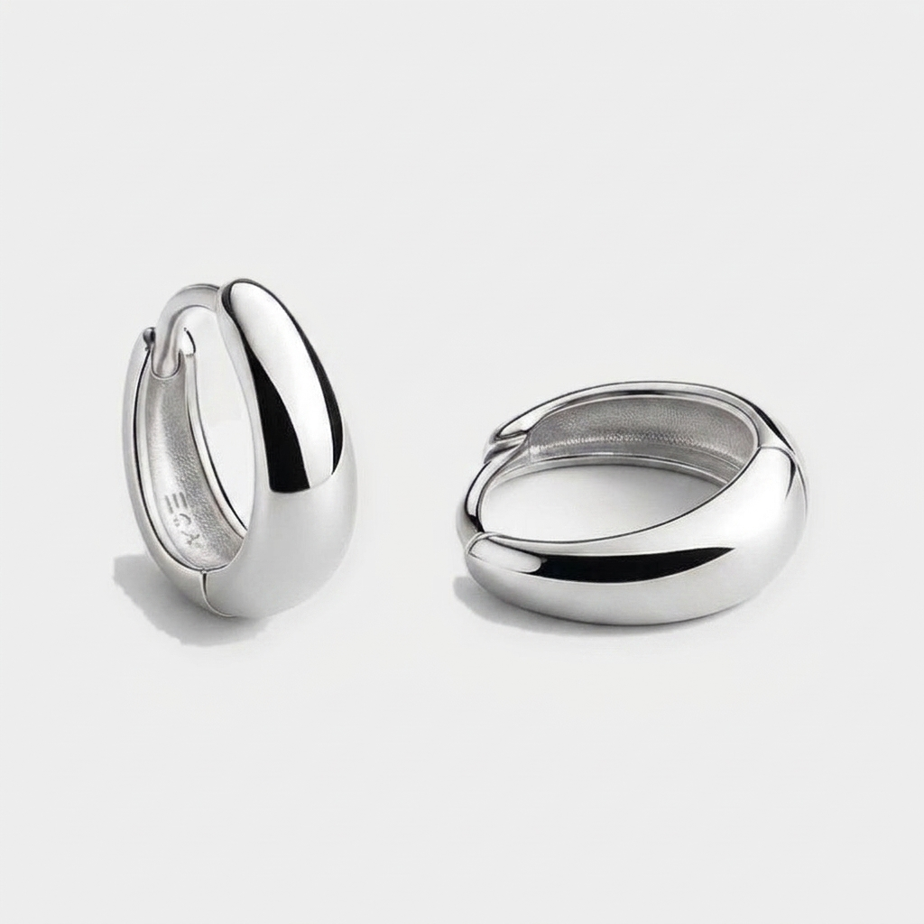 Mini Drop Huggies — Silver