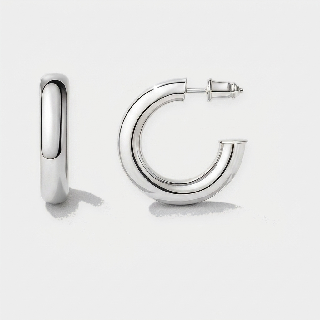 The Chunky Hoop — Silver