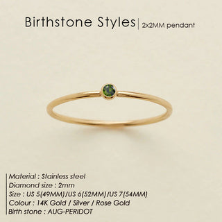 Dainty Birthstone Ring (Bundle)