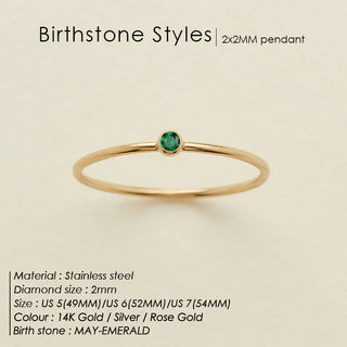 Dainty Birthstone Ring (Bundle)