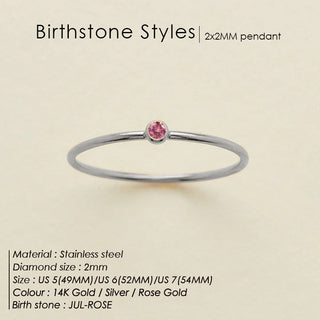 Dainty Birthstone Ring (Bundle)