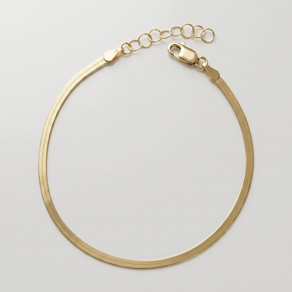 Angelica® Stainless Steel Herringbone Bracelet (Bundle)