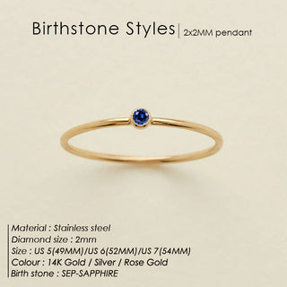 Dainty Birthstone Ring (Bundle)
