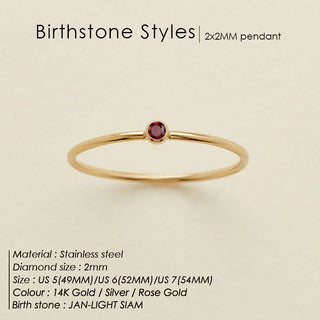 Dainty Birthstone Ring