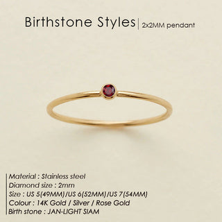 Dainty Birthstone Ring (Bundle)