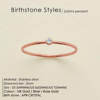 Dainty Birthstone Ring (Bundle)