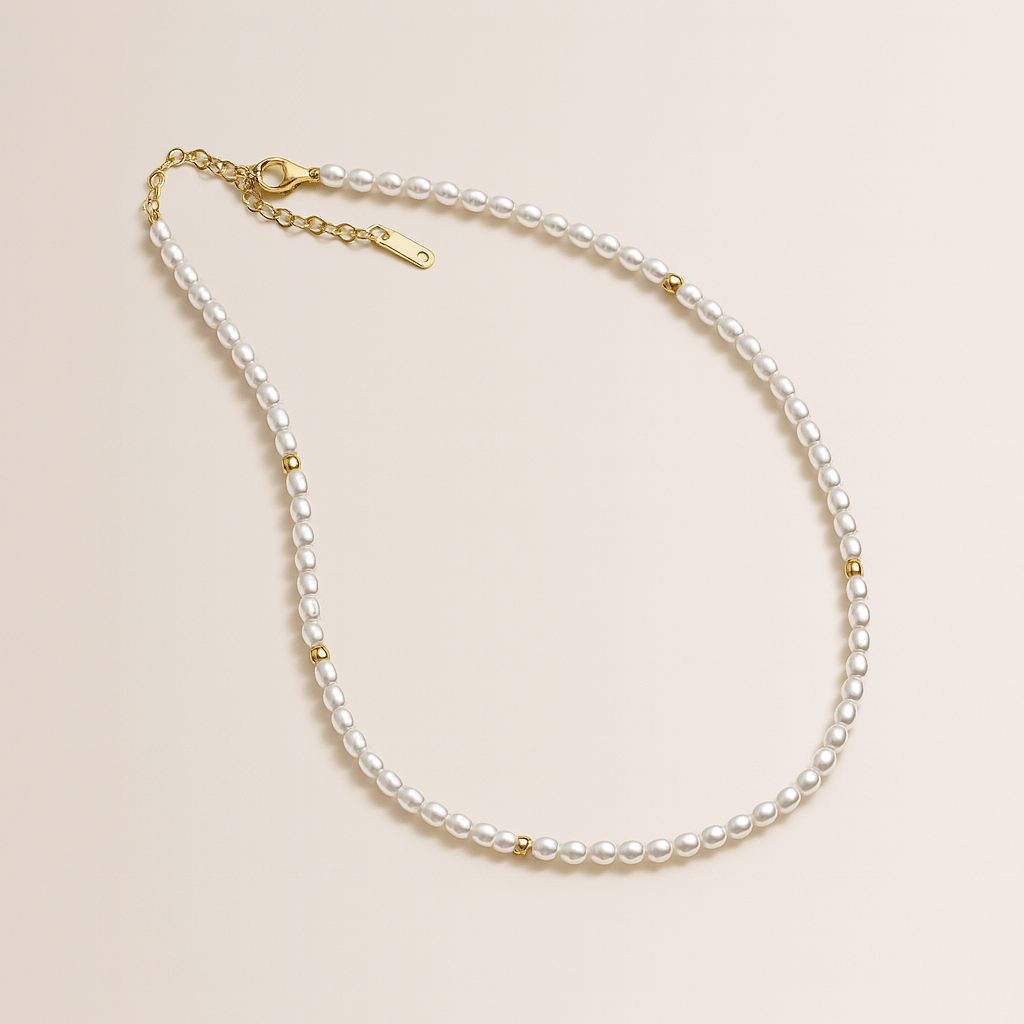 Aloha Pearl and Gold Choker (Bundle)