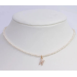 Shelly Pearl Initial Choker (Bundle)