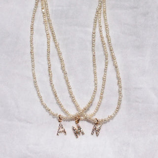 Shelly Pearl Initial Choker (Bundle)