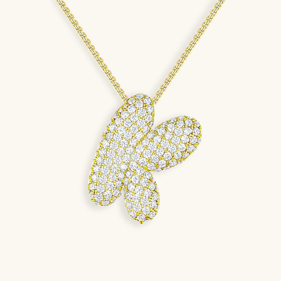Hailey Bubble Initial Necklace (Bundle)