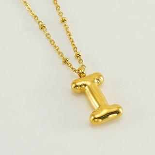 Bubble Letter Initial Necklace (Bundle)