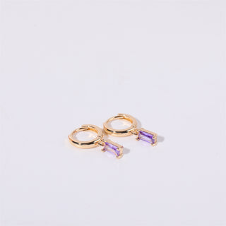 Bella Birthstone Huggies Earrings