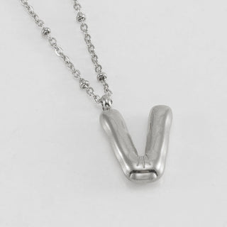 Bubble Letter Initial Necklace (Bundle)