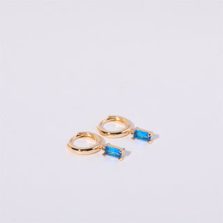 Bella Birthstone Huggies Earrings