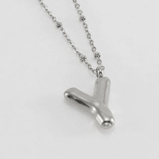Bubble Letter Initial Necklace (Bundle)
