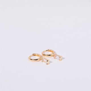 Bella Birthstone Huggies Earrings