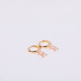 Bella Birthstone Huggies Earrings