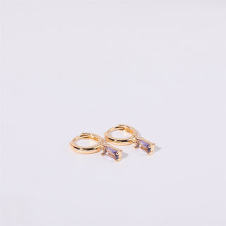Bella Birthstone Huggies Earrings