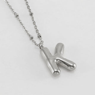 Bubble Letter Initial Necklace (Bundle)