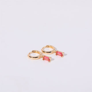 Bella Birthstone Huggies Earrings