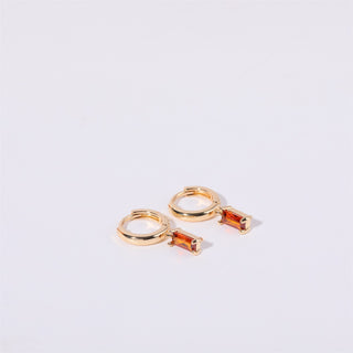 Bella Birthstone Huggies Earrings
