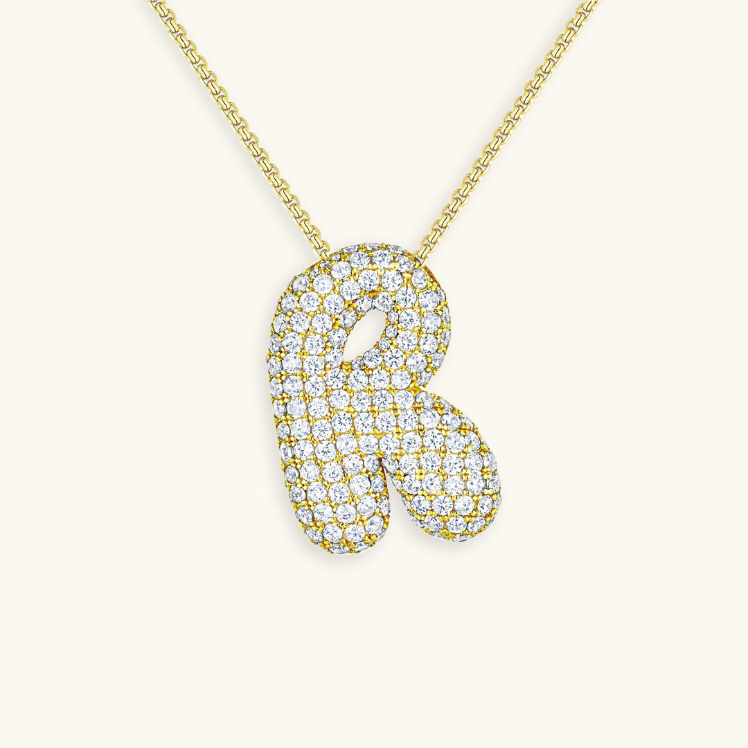 Hailey Bubble Initial Necklace (Bundle)