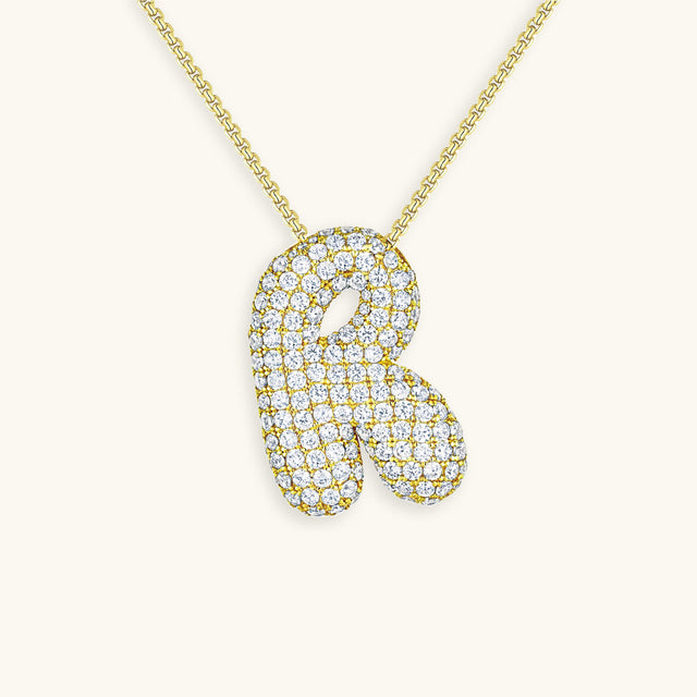 Hailey Bubble Initial Necklace (Bundle)
