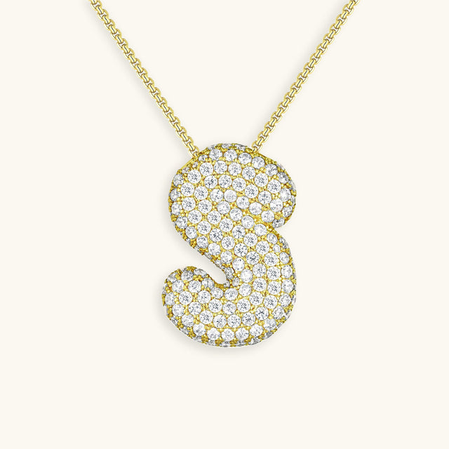 Hailey Bubble Initial Necklace (Bundle)
