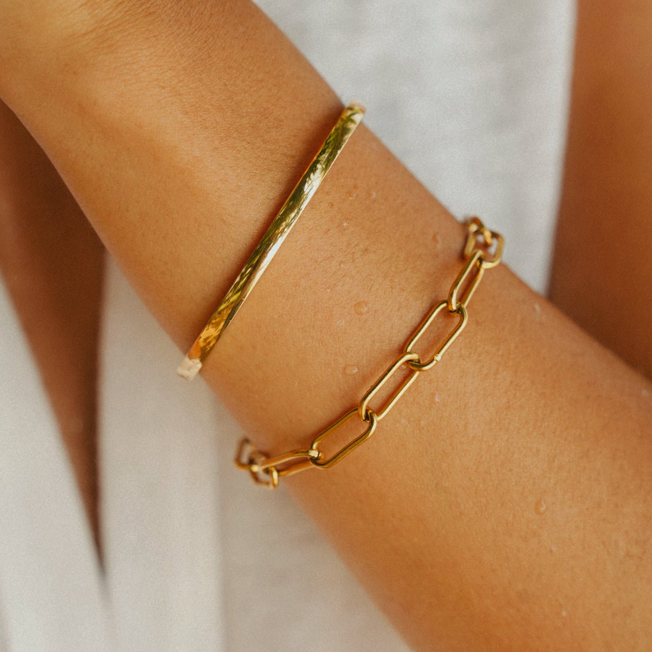 Tulum Chunky Paperclip Bracelet