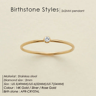 Dainty Birthstone Ring (Bundle)
