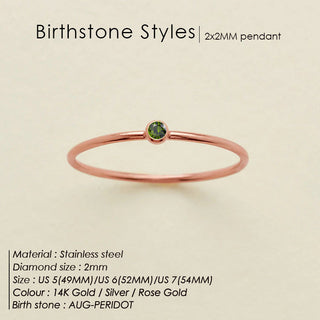Dainty Birthstone Ring (Bundle)