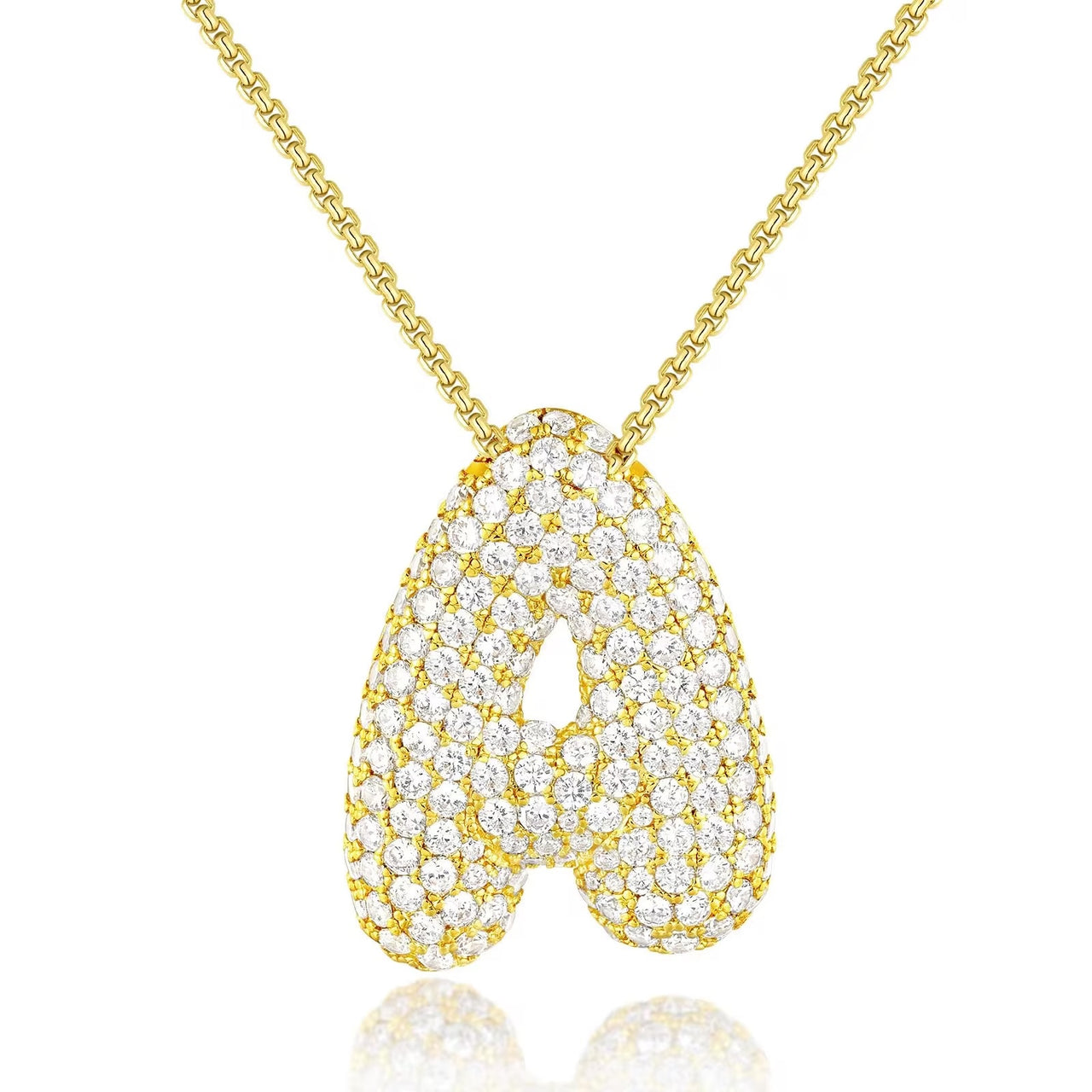 Hailey Bubble Initial Necklace (Bundle)