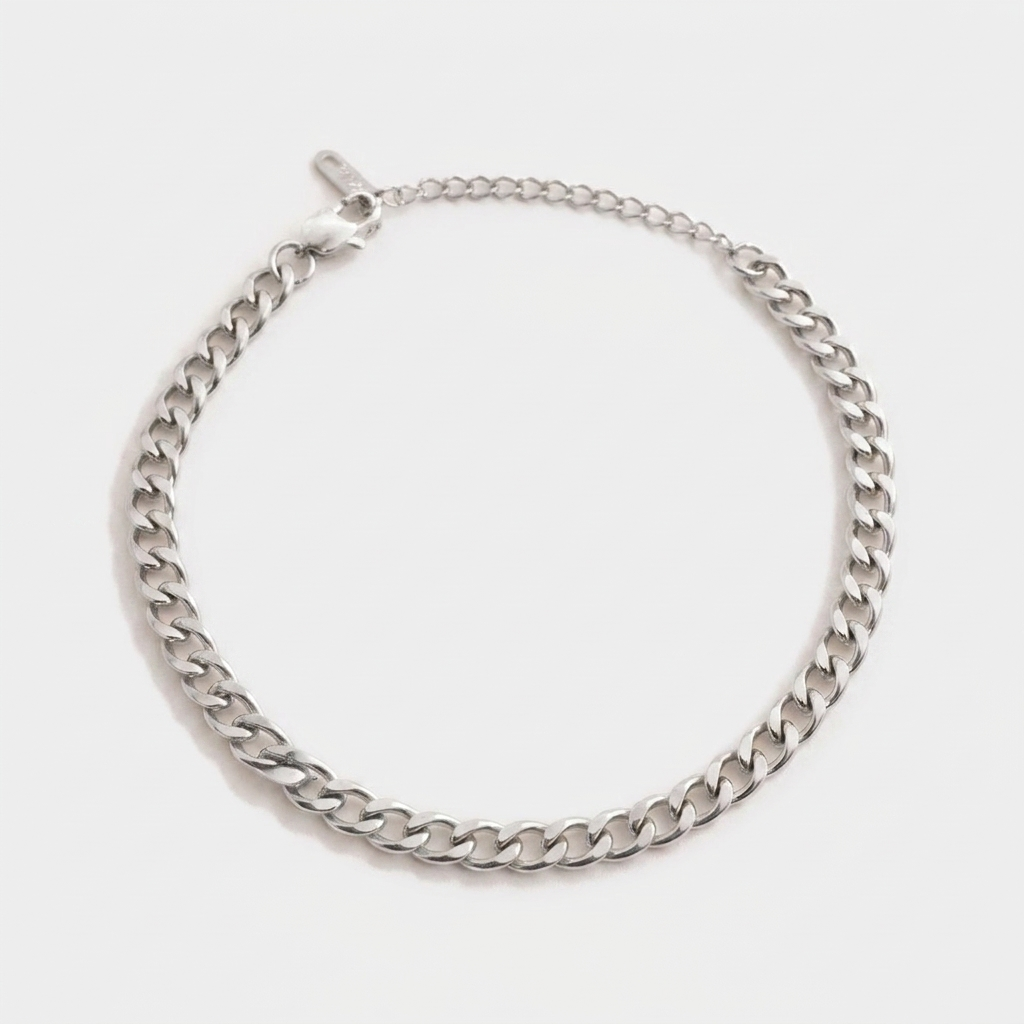 Miami Anklet — Silver