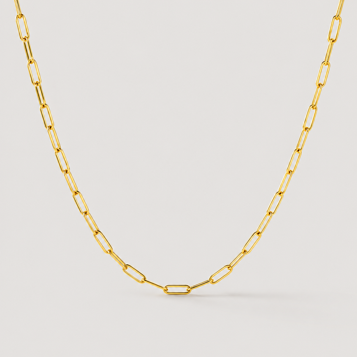 Maui Paperclip Necklace — studio product photograph