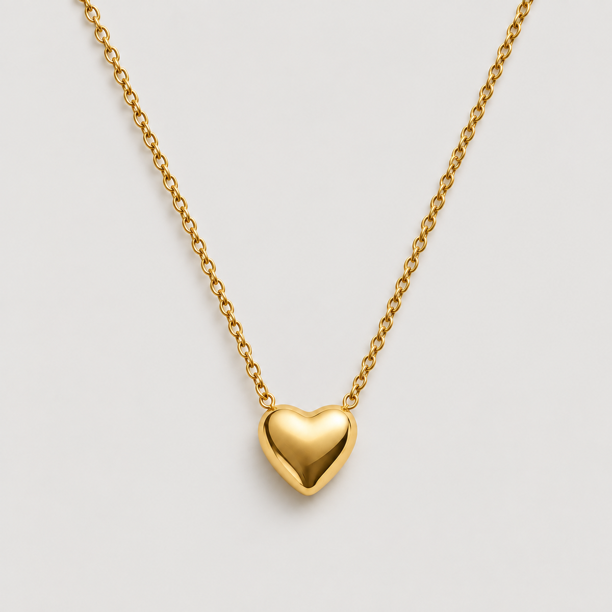 Riley Heart Necklace — studio product photograph