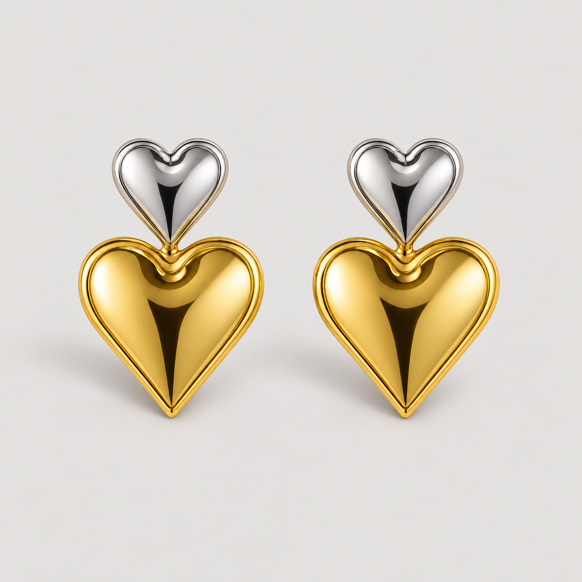 Mixie Heart Earrings — studio product photograph