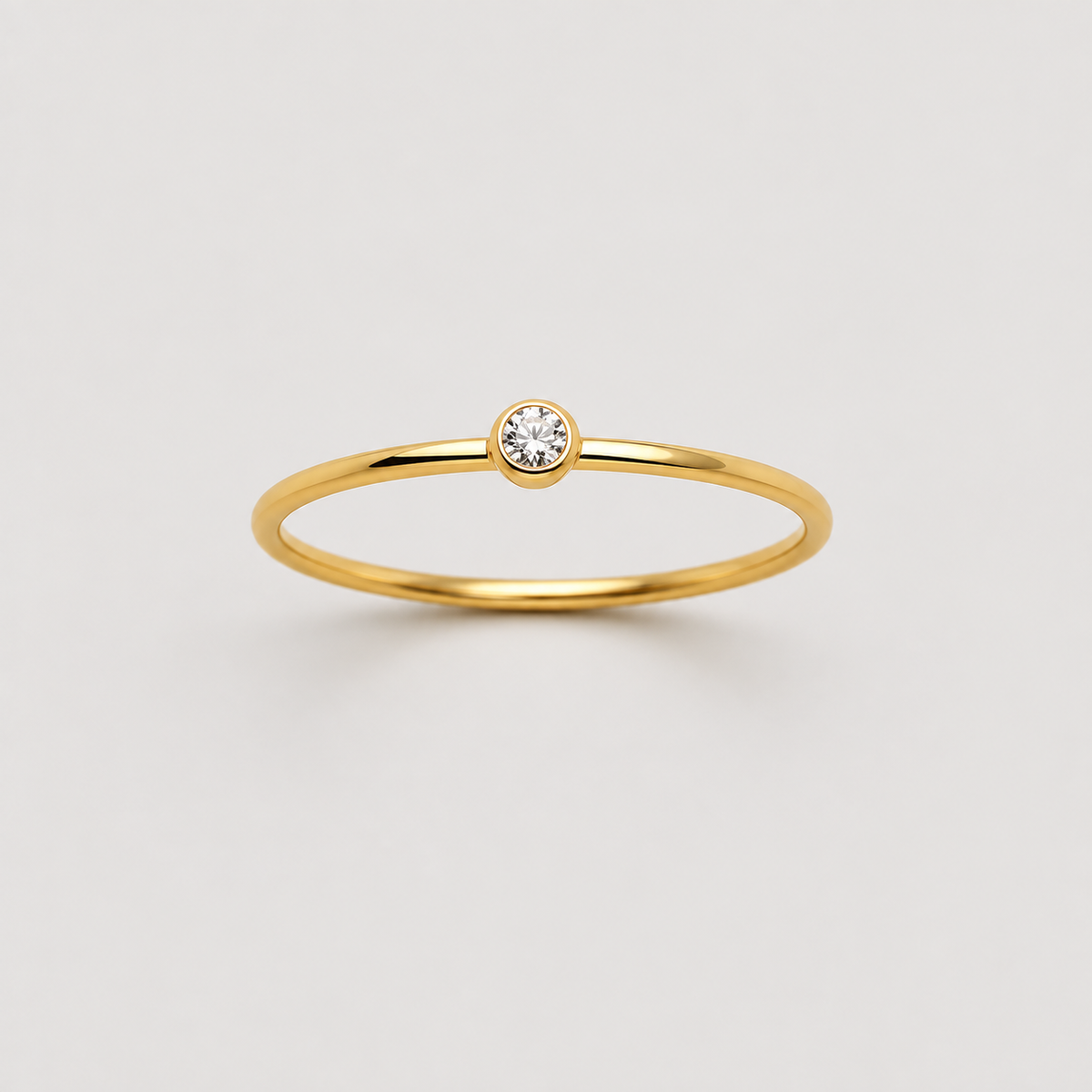 Dainty Birthstone Ring — studio product photograph
