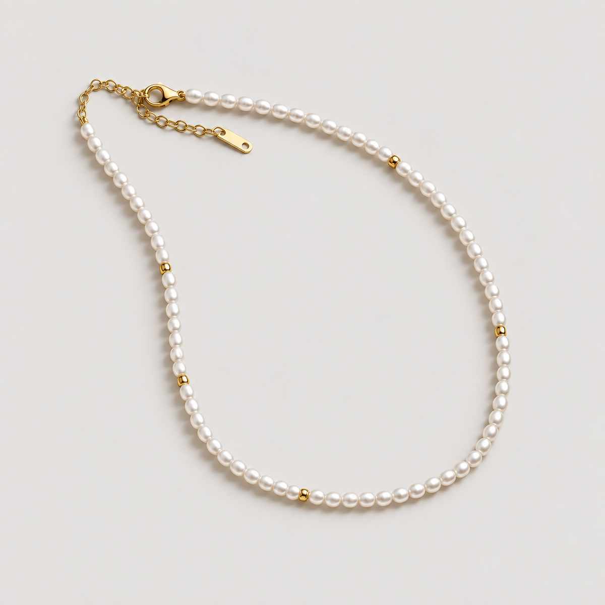 Aloha Pearl and Gold Choker — studio product photograph