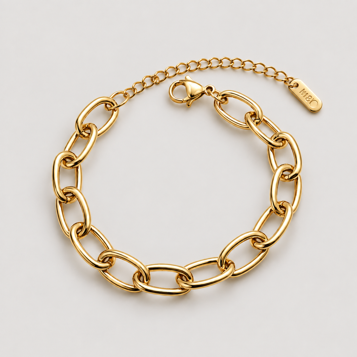 Tulum Chunky Paperclip Bracelet — studio product photograph